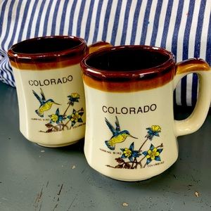 2 Vintage Fairway Colorado coffee cups